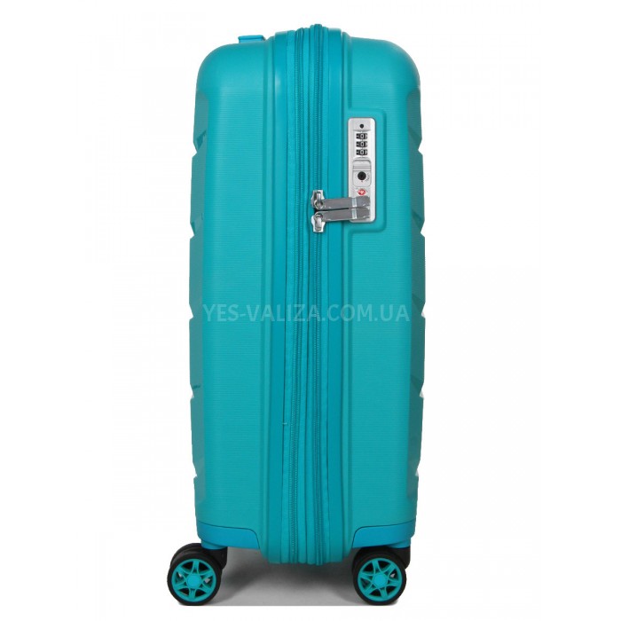 Чемодан Airtex ручная кладь полипропилен бирюза 55х38х22(+5)см/48л/3.2, фото 4