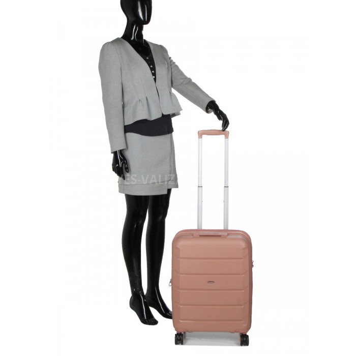 Чемодан Airtex ручная кладь полипропилен пудра55х38х22(+5)см/48л/3.2кг, фото 9