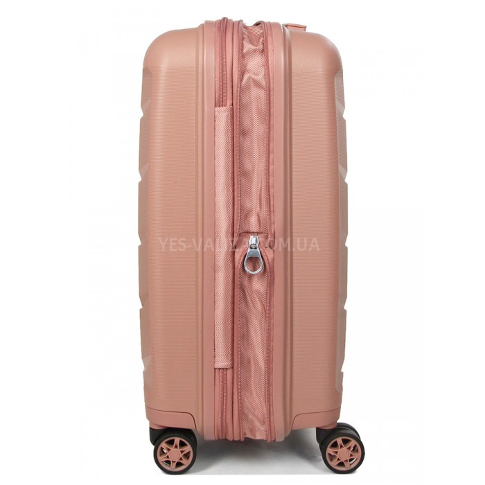 Валіза Airtex ручна поклажа поліпропілен пудра55х38х22(+5)см/48л/3.2кг, фото 5
