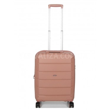 Валіза Airtex ручна поклажа поліпропілен пудра55х38х22(+5)см/48л/3.2кг