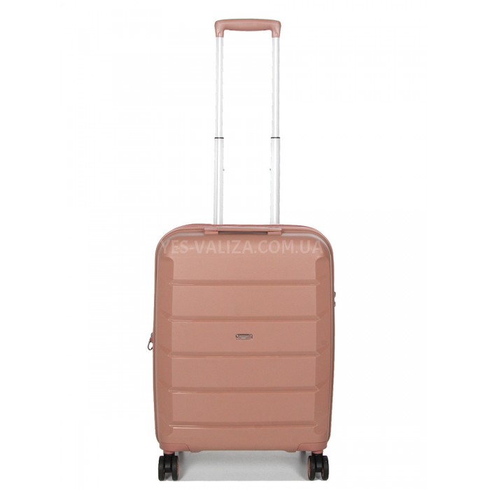 Валіза Airtex ручна поклажа поліпропілен пудра55х38х22(+5)см/48л/3.2кг, фото 1