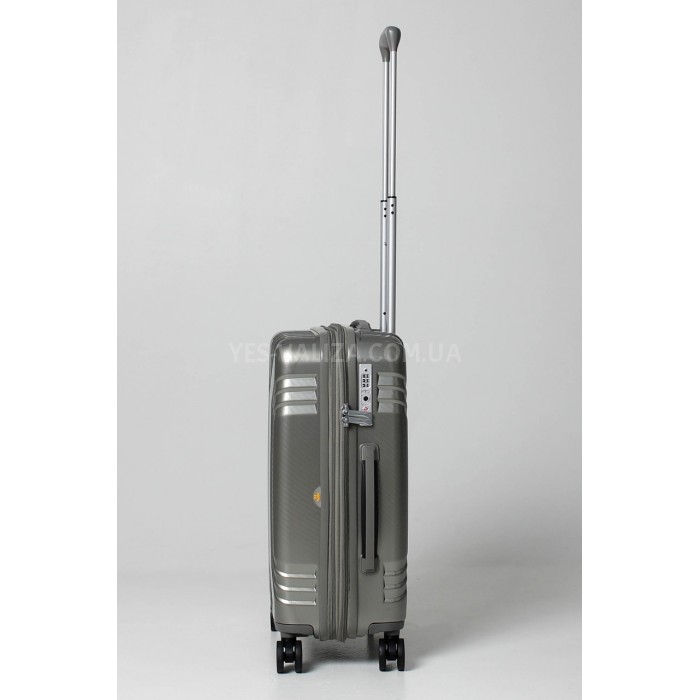 Чемодан малый S поликарбонат золото 55х40х22+5см/50л/2.8кг/Airtex 641, фото 4