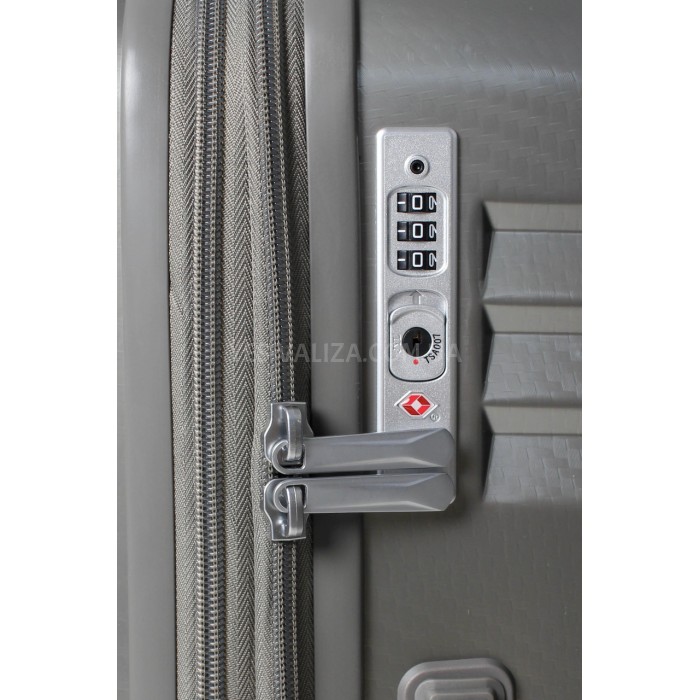 Валіза мала S полікарбонат золото 55х40х22(+5)см/50л/2.8кг/Airtex 641, фото 9