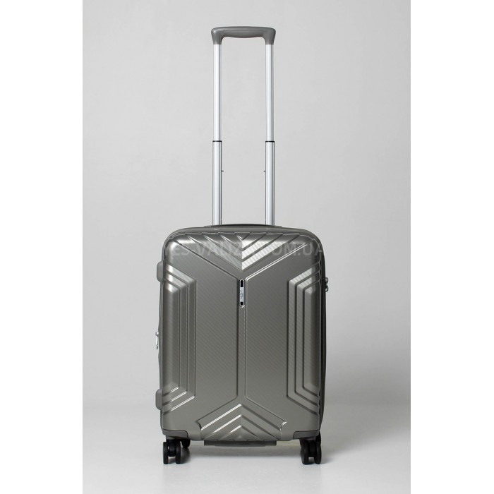 Чемодан малый S поликарбонат золото 55х40х22+5см/50л/2.8кг/Airtex 641, фото 2