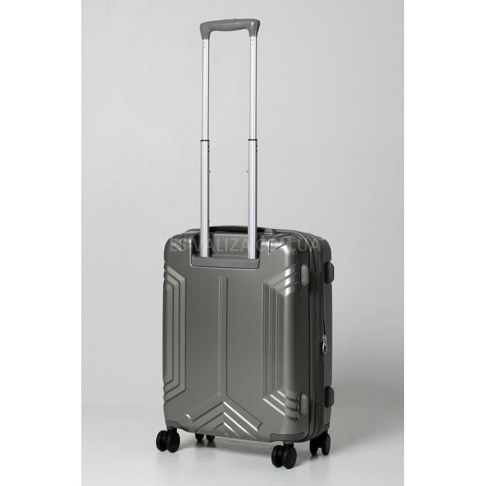 Чемодан малый S поликарбонат золото 55х40х22+5см/50л/2.8кг/Airtex 641, фото 3