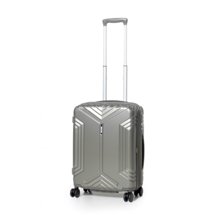 Чемодан малый S поликарбонат золото 55х40х22+5см/50л/2.8кг/Airtex 641, фото 1