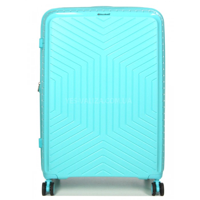 Валіза велика L поліпропілен бірюза 77х53х32(+5)см/133л/4.4кг/Snowball, фото 2