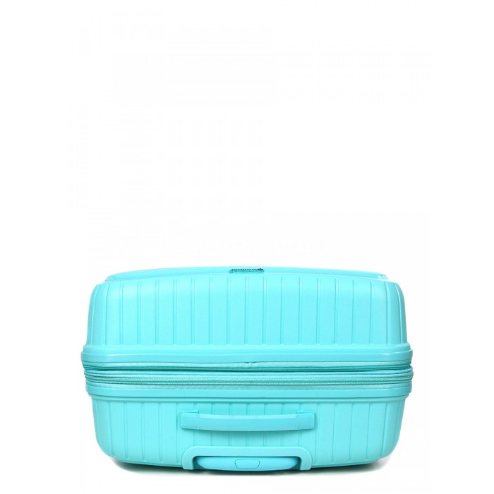 Чемодан большой L полипропилен бирюза 77х53х32+5см/133л/4.4кг/Snowball, фото 6