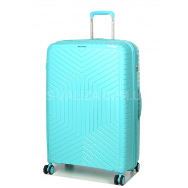 Валіза велика L поліпропілен бірюза 77х53х32(+5)см/133л/4.4кг/Snowball