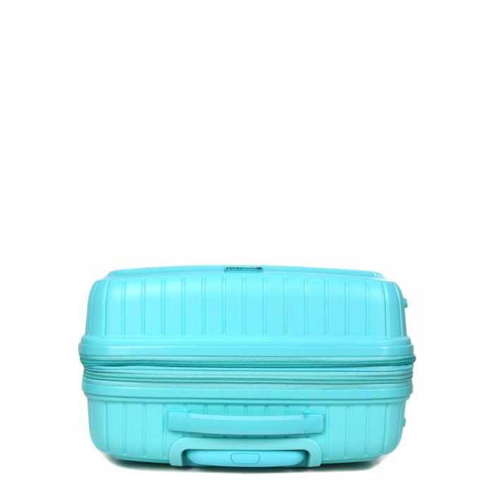 Чемодан средний M полипропилен бирюза 67х47х26+5см/83л/3.7кг/Snowball, фото 6