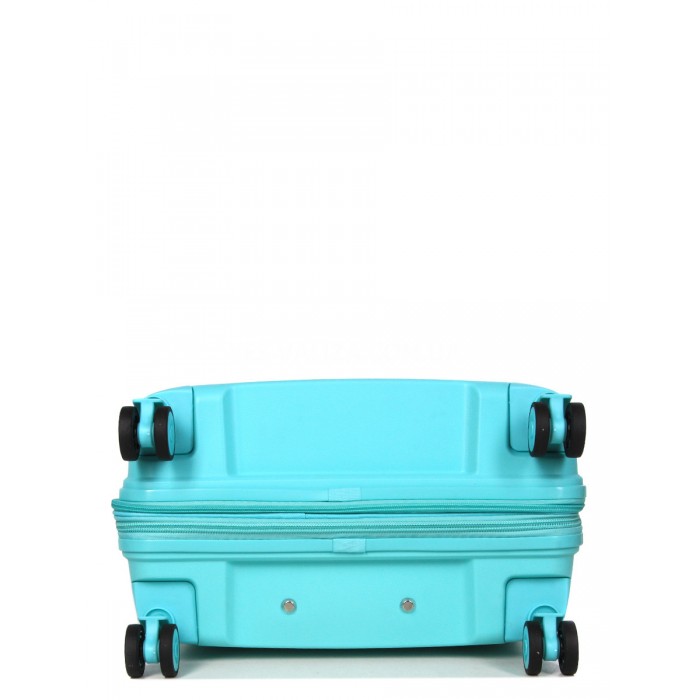Валіза середня M поліпропілен бірюза 67х47х26(+5)см/83л/3.7кг/Snowball, фото 7