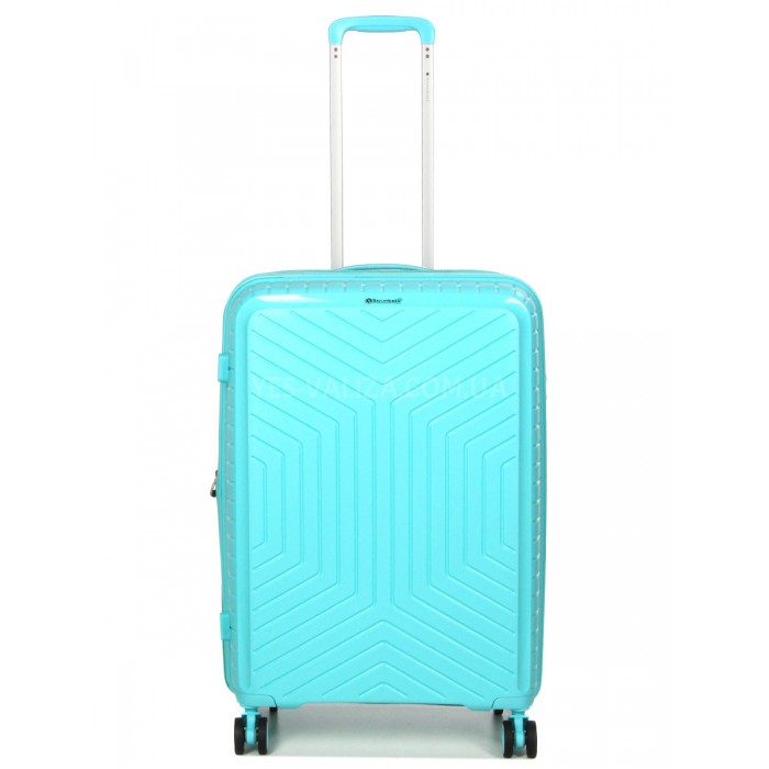 Валіза середня M поліпропілен бірюза 67х47х26(+5)см/83л/3.7кг/Snowball, фото 1