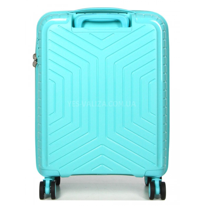 Валіза ручна поклажа S поліпропілен бірюза 55х36х20/35л/2.5кг/Snowball, фото 3