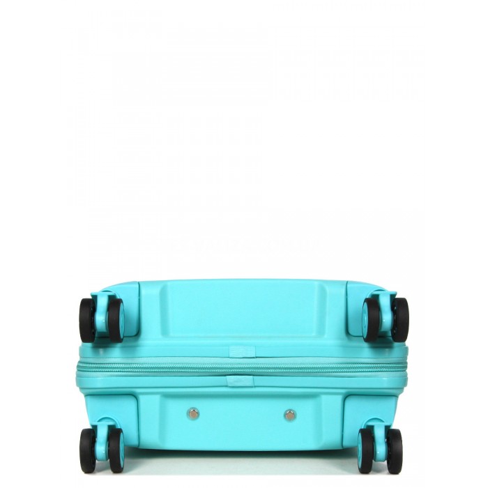 Чемодан ручная кладь S полипропилен бирюза 55х36х20/35л/2.5кг/Snowball, фото 7