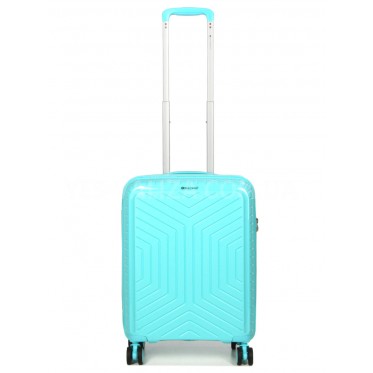 Валіза ручна поклажа S поліпропілен бірюза 55х36х20/35л/2.5кг/Snowball