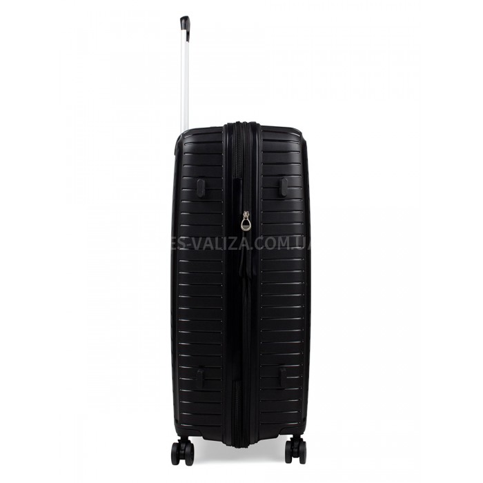 Валіза велика L поліпропілен чорна 77х53х32(+5)см/133л/4.4кг/Snowball, фото 5