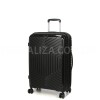 Чемодан средний M полипропилен чёрный 67х47х26(+5)см/83л/3.7кг/Snowbal, фото 12