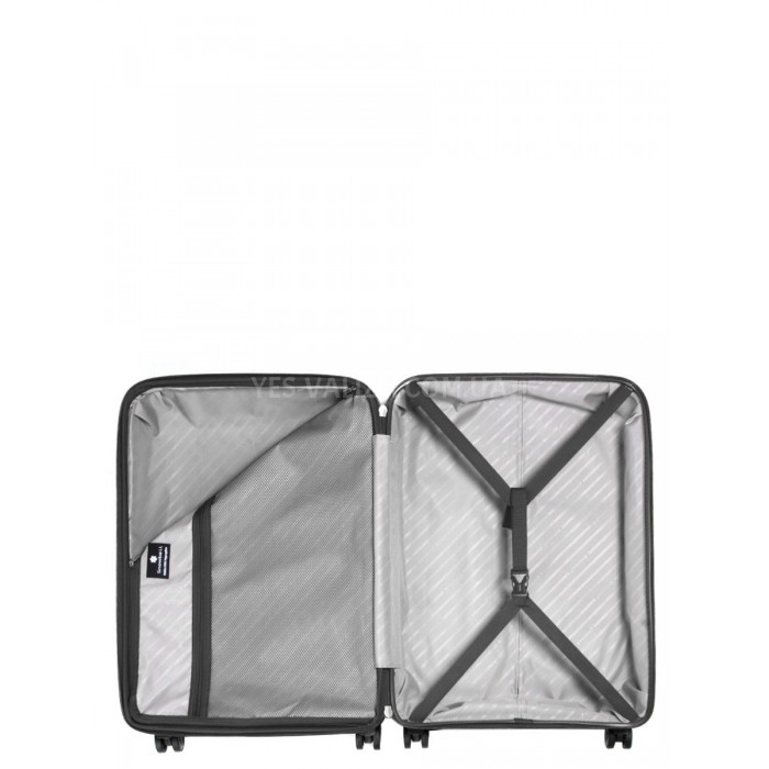 Валіза середня M поліпропілен чорна 67х47х26(+5)см/83л/3.7кг/Snowball, фото 10