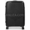 Валіза середня M поліпропілен чорна 67х47х26(+5)см/83л/3.7кг/Snowball, фото 13