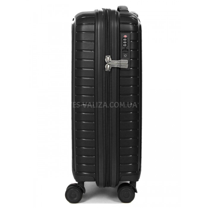 Валіза ручна поклажа S поліпропілен чорна 55х36х20см/35л/2.5кг/Snowbal, фото 4