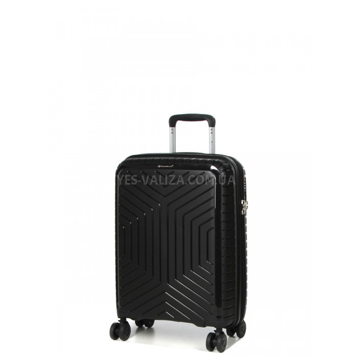 Валіза ручна поклажа S поліпропілен чорна 55х36х20см/35л/2.5кг/Snowbal, фото 2