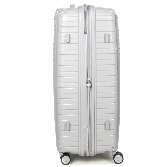 Чемодан большой L полипропилен серый 77х53х32+5см/133л/4.4кг/Snowball, фото 5