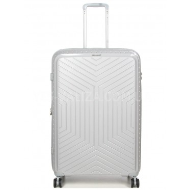 Чемодан большой L полипропилен серый 77х53х32+5см/133л/4.4кг/Snowball