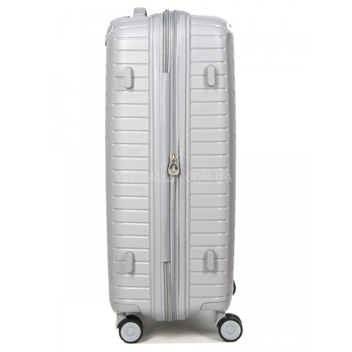 Валіза середня M поліпропілен сіра 67х47х26(+5)см/83л/3.7кг/Snowball, фото 5