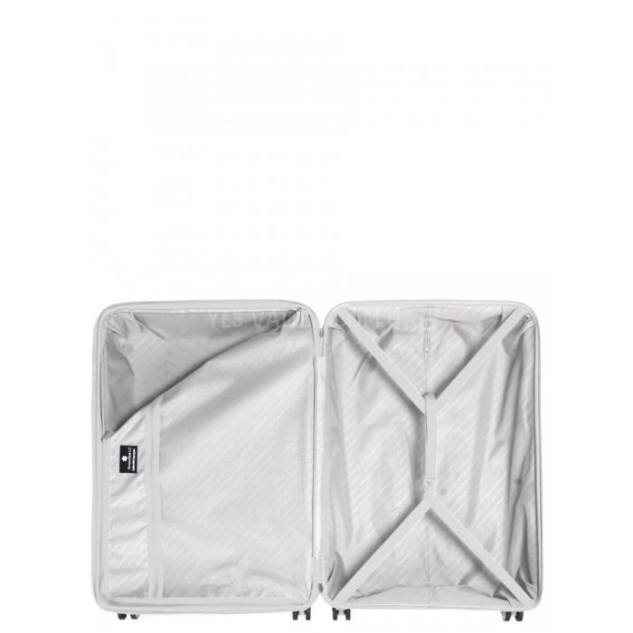 Валіза середня M поліпропілен сіра 67х47х26(+5)см/83л/3.7кг/Snowball, фото 10