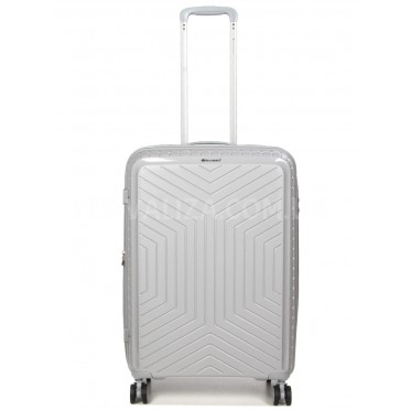 Чемодан средний M полипропилен серый 67х47х26(+5)см/83л/3.7кг/Snowball