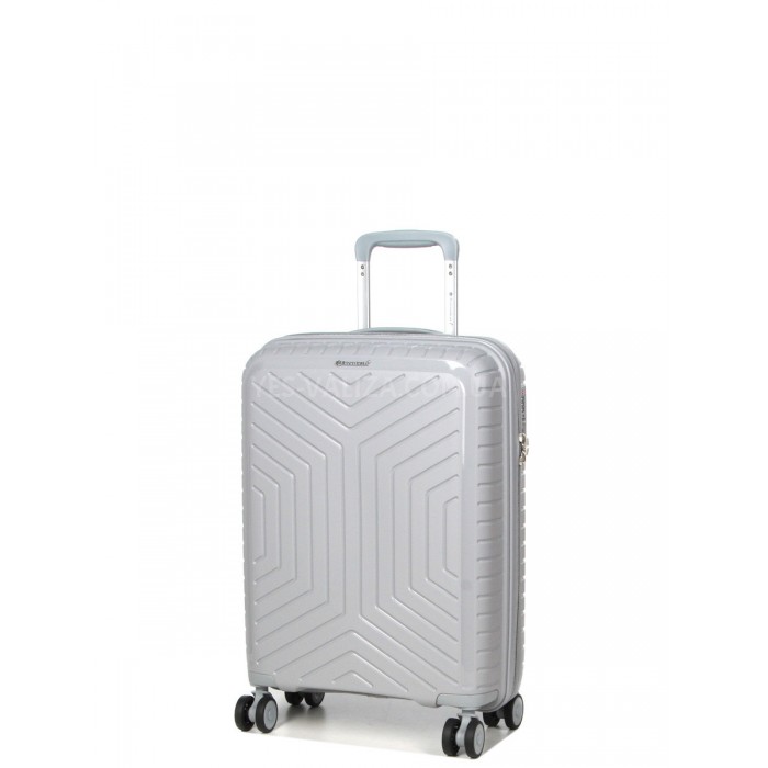 Чемодан ручная кладь S полипропилен серый 55х36х20см/35л/2.5кг/Snowbal, фото 2