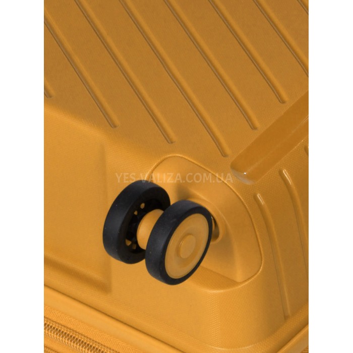 Чемодан средний M полипропилен жёлтый 67х47х26+5см/83л/3.7кг/Snowball, фото 9