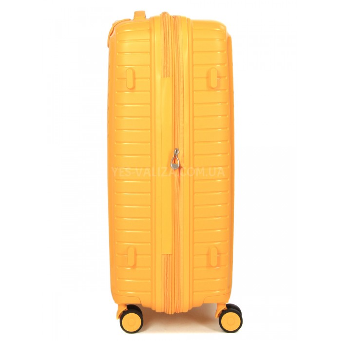 Валіза середня M поліпропілен жовта 67х47х26(+5)см/83л/3.7кг/Snowball, фото 5