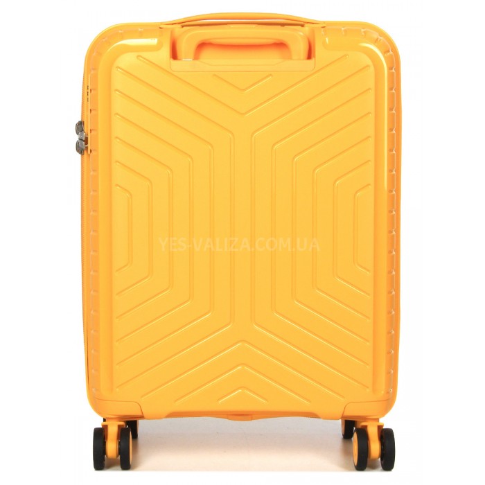 Валіза середня M поліпропілен жовта 67х47х26(+5)см/83л/3.7кг/Snowball, фото 3