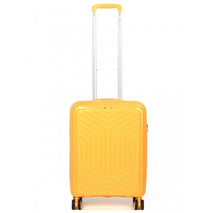 Чемодан ручная кладь S полипропилен жёлтый 55х36х20/35л/2.5кг/Snowball, фото 1