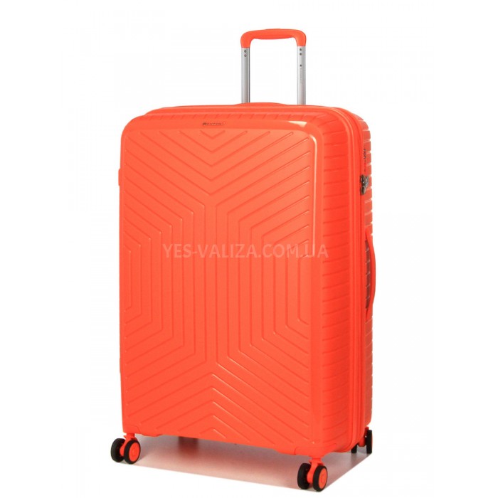 Валіза велика L поліпропілен оранж 77х53х32(+5)см/133л/4.4кг/Snowball, фото 2