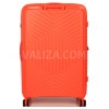 Чемодан большой L полипропилен оранж 77х53х32(+5)см/133л/4.4кг/Snowbal, фото 13