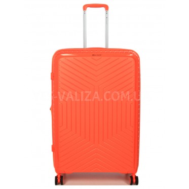 Чемодан большой L полипропилен оранж 77х53х32(+5)см/133л/4.4кг/Snowbal