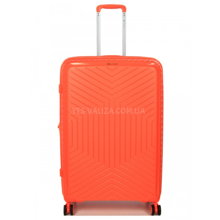 Чемодан большой L полипропилен оранж 77х53х32(+5)см/133л/4.4кг/Snowbal, фото 1