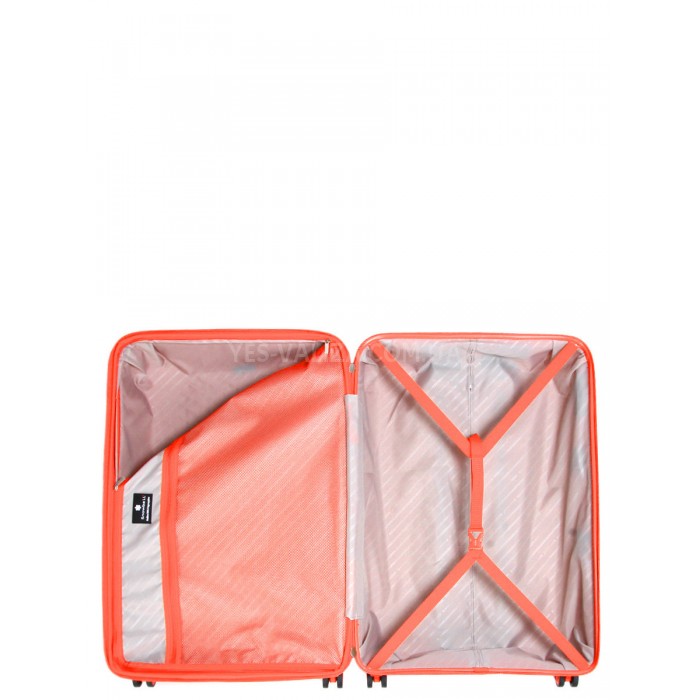 Валіза середня M поліпропілен оранж 67х47х26(+5)см/83л/3.7кг/Snowball, фото 10