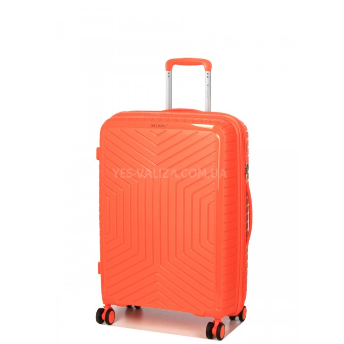 Валіза середня M поліпропілен оранж 67х47х26(+5)см/83л/3.7кг/Snowball, фото 2