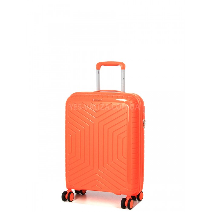 Валіза ручна поклажа S поліпропілен оранж 55х36х20см/35л/2.5кг/Snowbal, фото 2