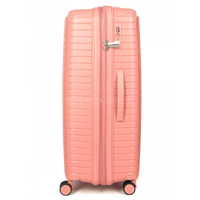 Чемодан большой L полипропилен пудра 77х53х32+5см/133л/4.4кг/Snowball, фото 4