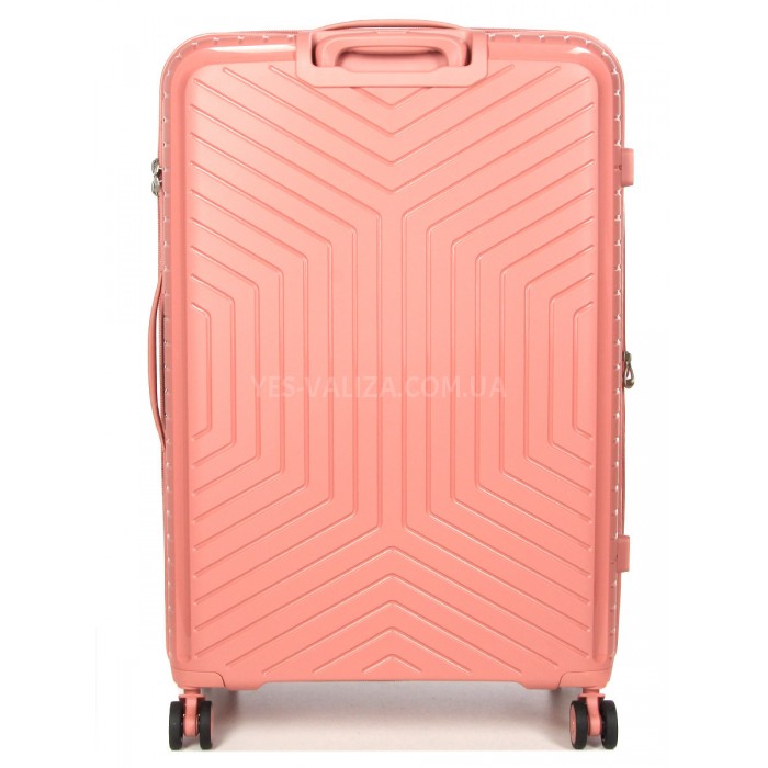 Валіза велика L поліпропілен пудра 77х53х32(+5)см/133л/4.4кг/Snowball, фото 3