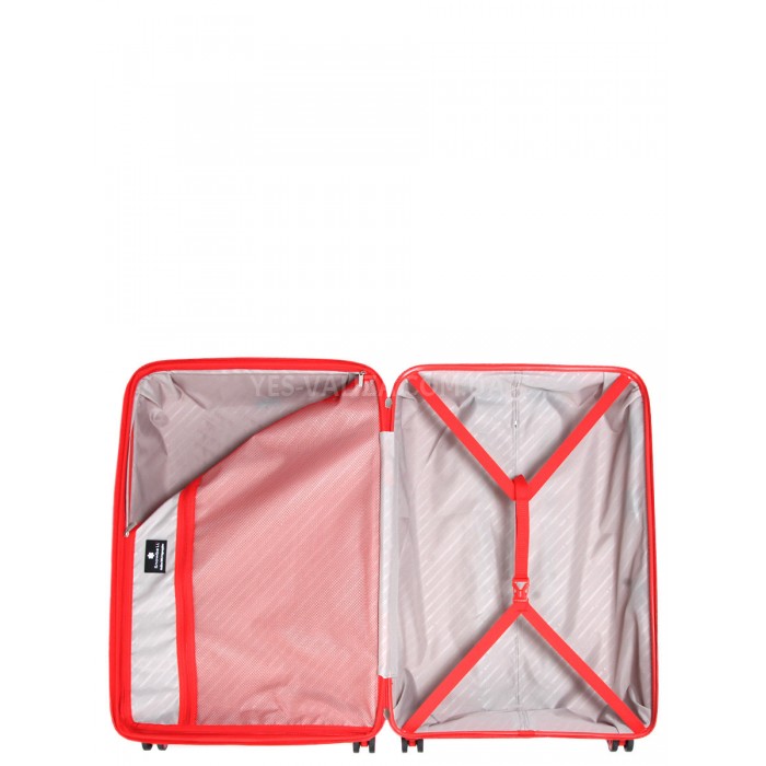 Валіза середня M поліпропілен пудра 67х47х26(+5)см/83л/3.7кг/Snowball, фото 10