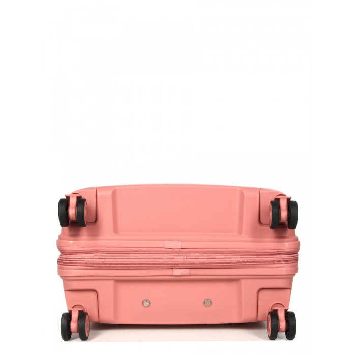 Чемодан средний M полипропилен пудра 67х47х26(+5)см/83л/3.7кг/Snowball, фото 7