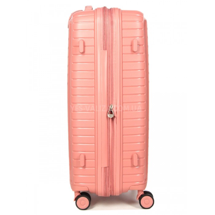 Валіза середня M поліпропілен пудра 67х47х26(+5)см/83л/3.7кг/Snowball, фото 4