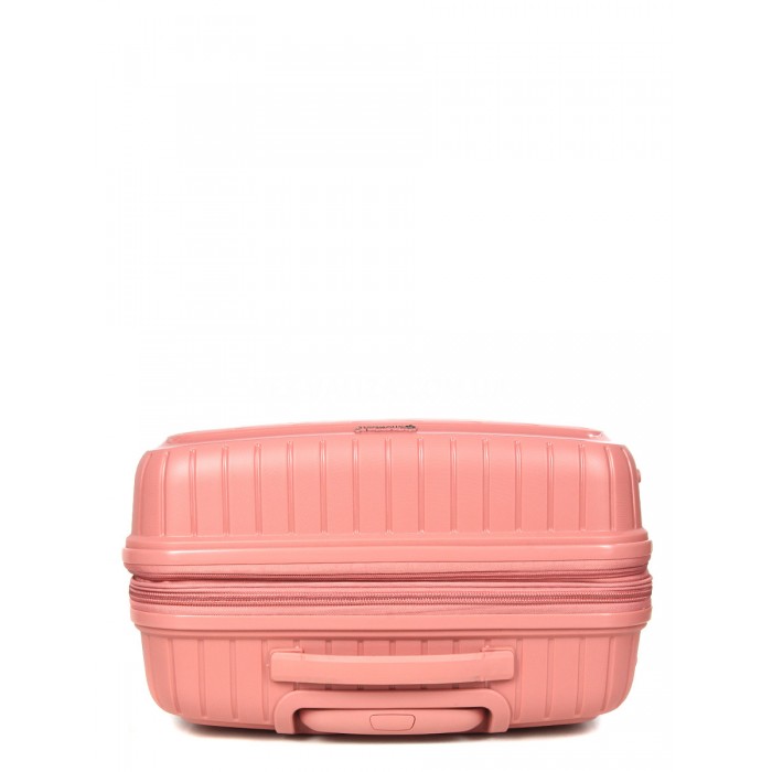 Валіза середня M поліпропілен пудра 67х47х26(+5)см/83л/3.7кг/Snowball, фото 6