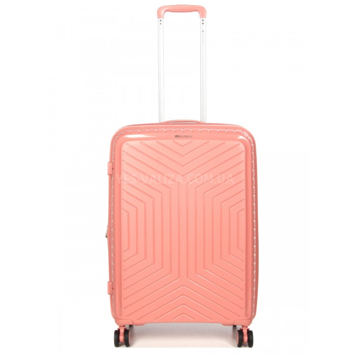 Валіза середня M поліпропілен пудра 67х47х26(+5)см/83л/3.7кг/Snowball, фото 1