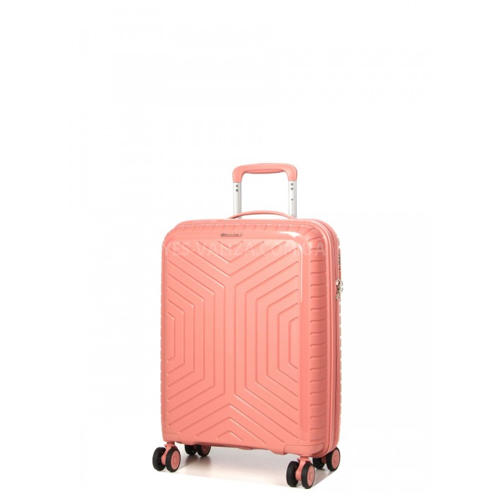 Валіза ручна поклажа S поліпропілен пудра 55х36х20см/35л/2.5кг/Snowbal, фото 2